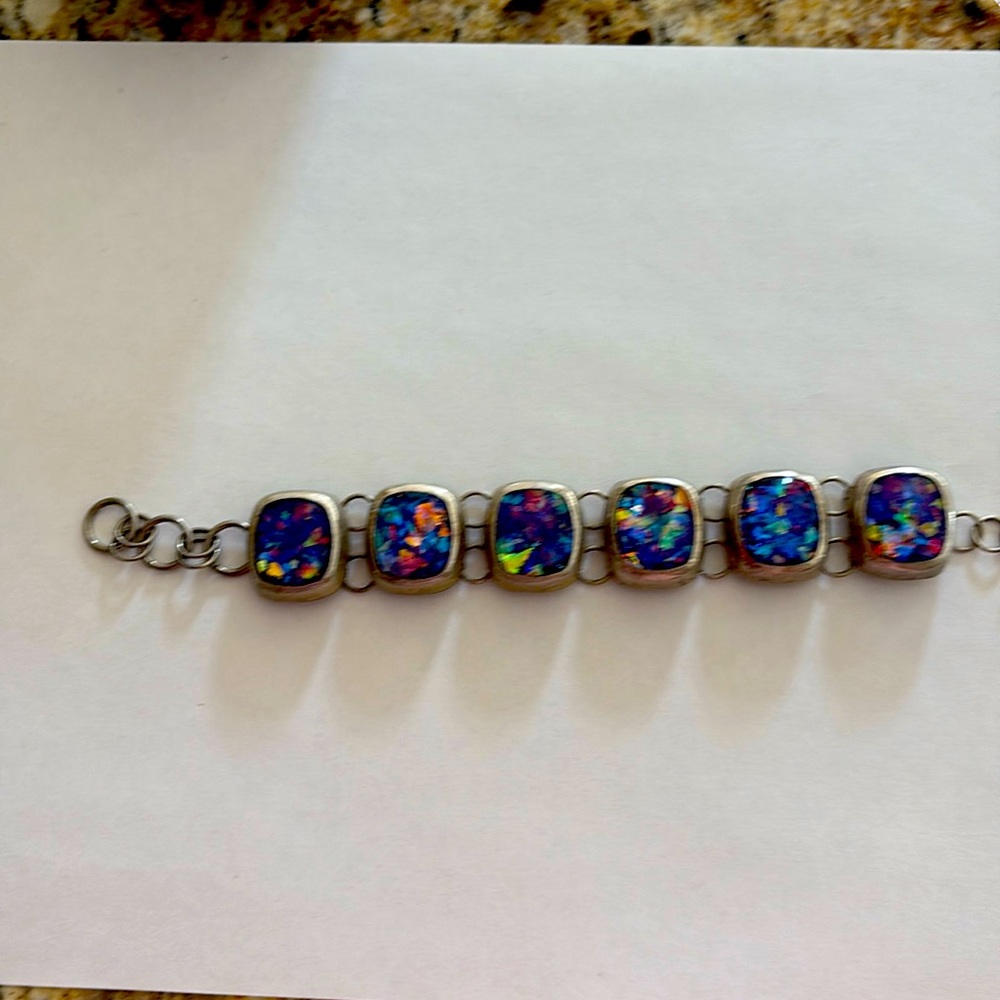 Faux stone bracelet